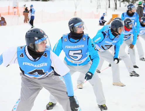写真はスバルの月刊誌カートピア２月号特集で取材したスポーツ雪合戦
