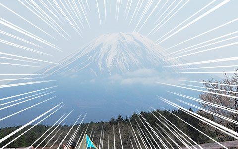 ふもとっぱらからの富士山