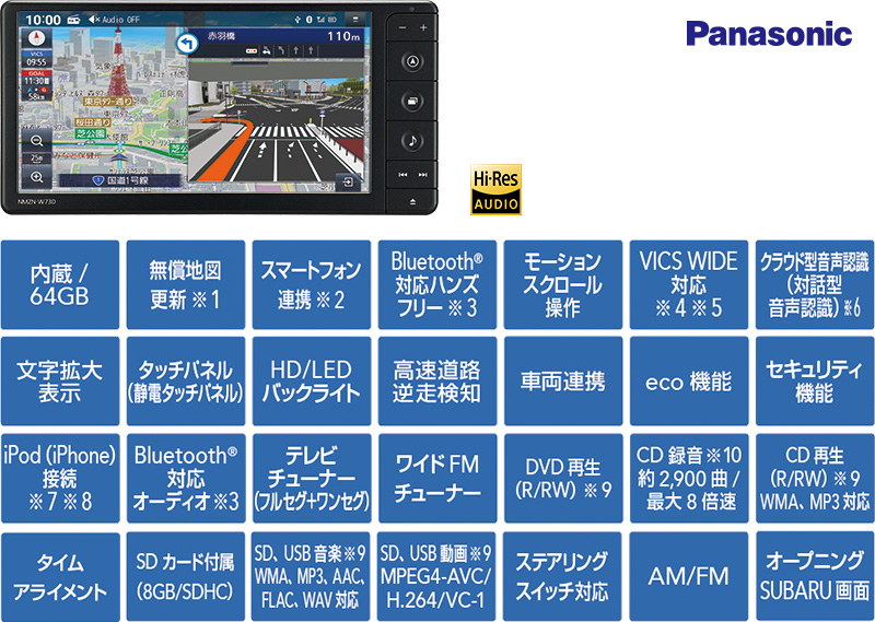 ワイド スタンダード メモリーナビ（7インチ）
