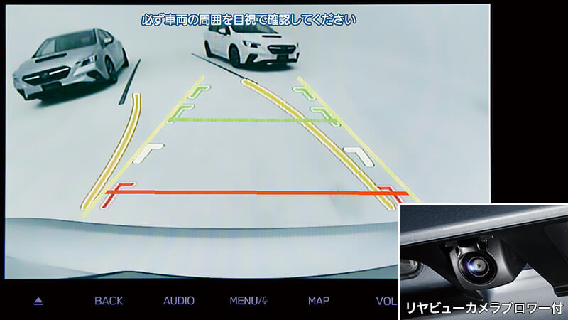 クロストレック　リヤビューカメラ