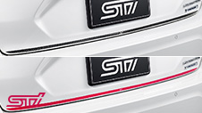 STI テールゲートガーニッシュ※SUBARU純正保証対象外