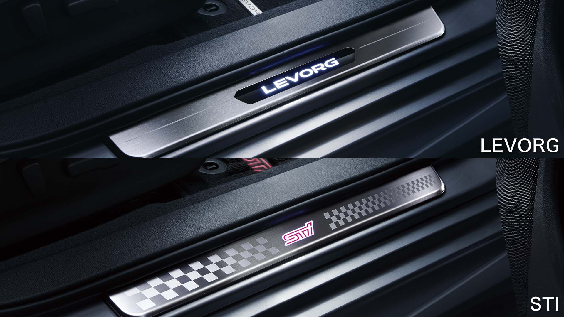 LEDサイドシルプレート LEVORG/STI