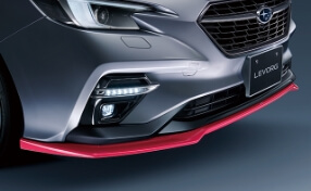 STI フロントアンダースポイラー(チェリーレッド)