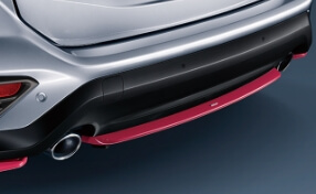STI リヤアンダースポイラー(チェリーレッド)