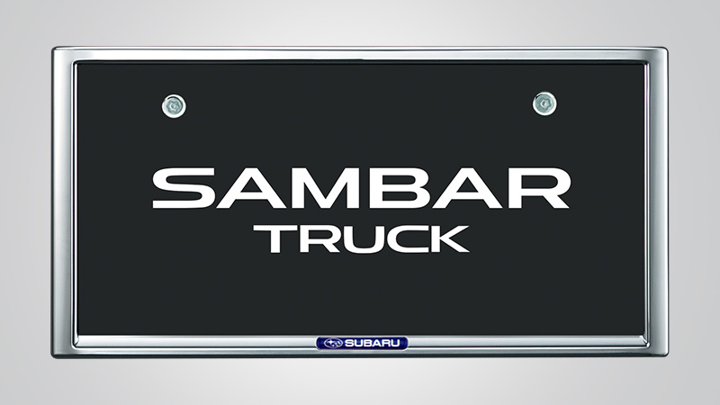 【スバル サンバー トラック アクセサリーサイト】業務用スピーカーキャリアの説明