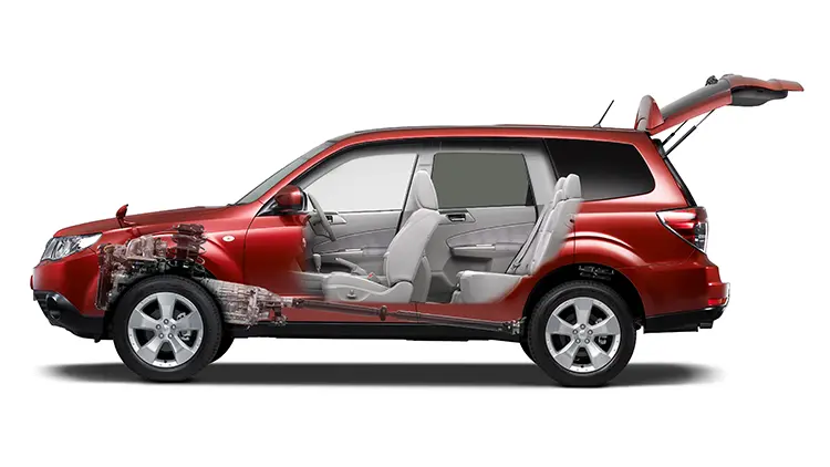 フォレスター 3rd model ゆとりある室内空間のイメージ