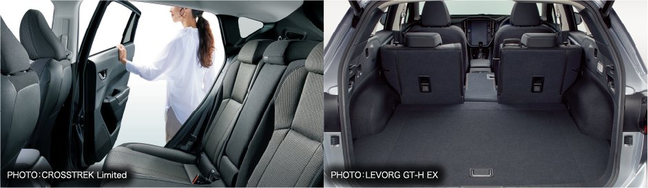 後部座席（CROSSTREK Limited）/荷室（LEVORG GT-H EX）