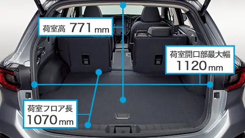 レヴォーグ　荷室寸法