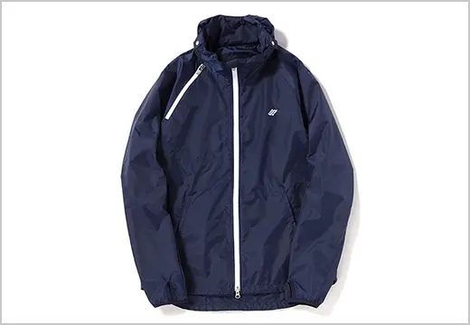 narifuri ナイロンポケッタブルウインドブレーカー NAVY