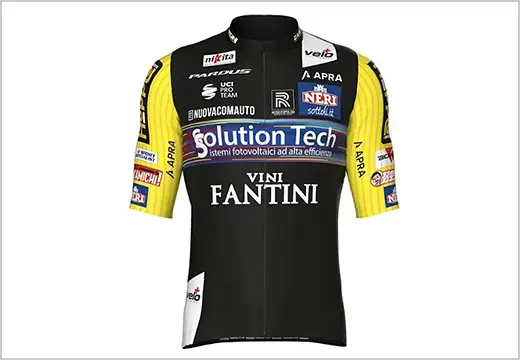 Team Solution Tech - Vini Fantini 半袖サイクルジャージ L