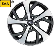 直径17インチ。タイヤ「225/60R17」ホイール「17×7J」