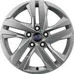 直径17インチ。タイヤ「205/50R17」ホイール「17×7J」