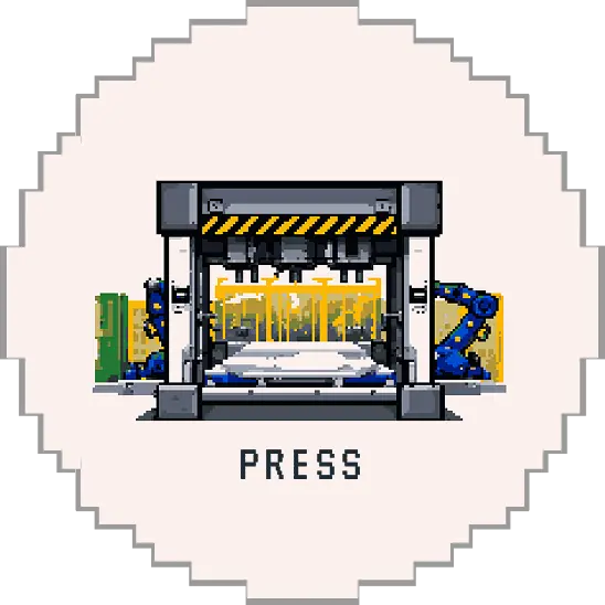 プレス工程