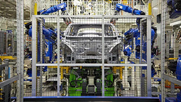 ボディ溶接の工程