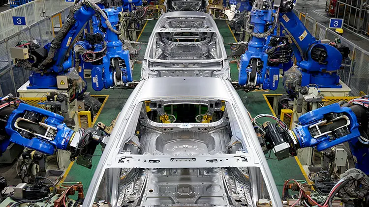 ボディ溶接の工程