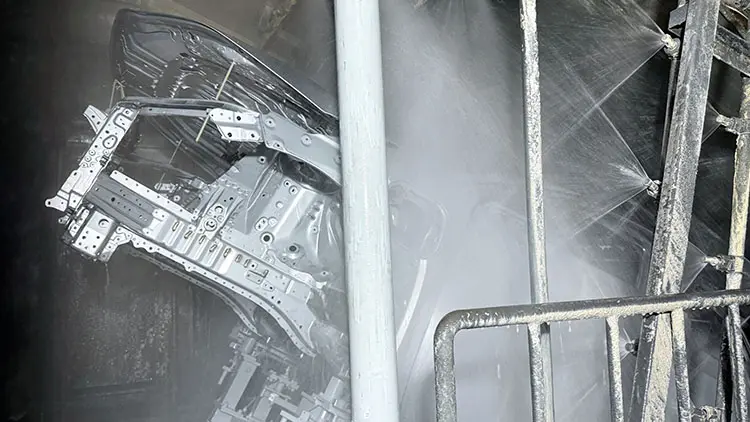 ボディ洗浄の工程