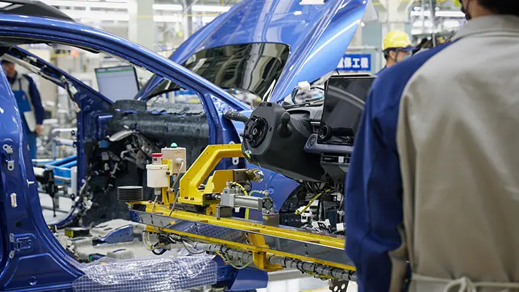 インパネ取り付けの工程