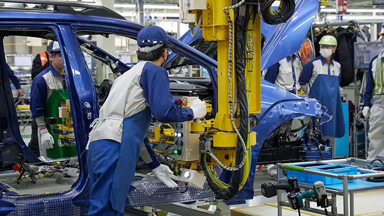 インパネ取り付けの工程