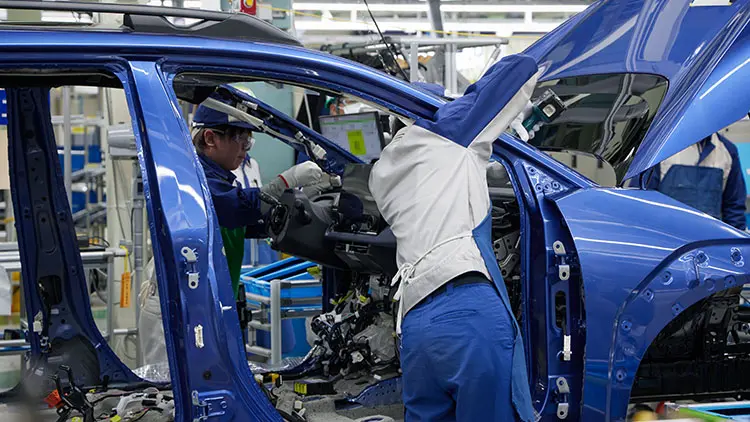 インパネ取り付けの工程