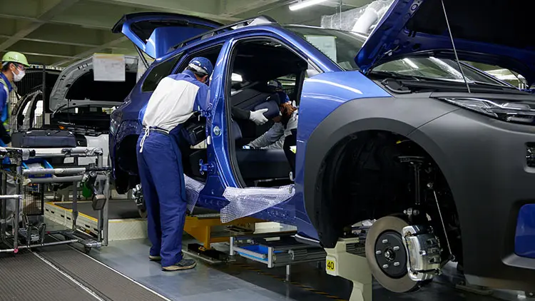 シート取り付けの工程