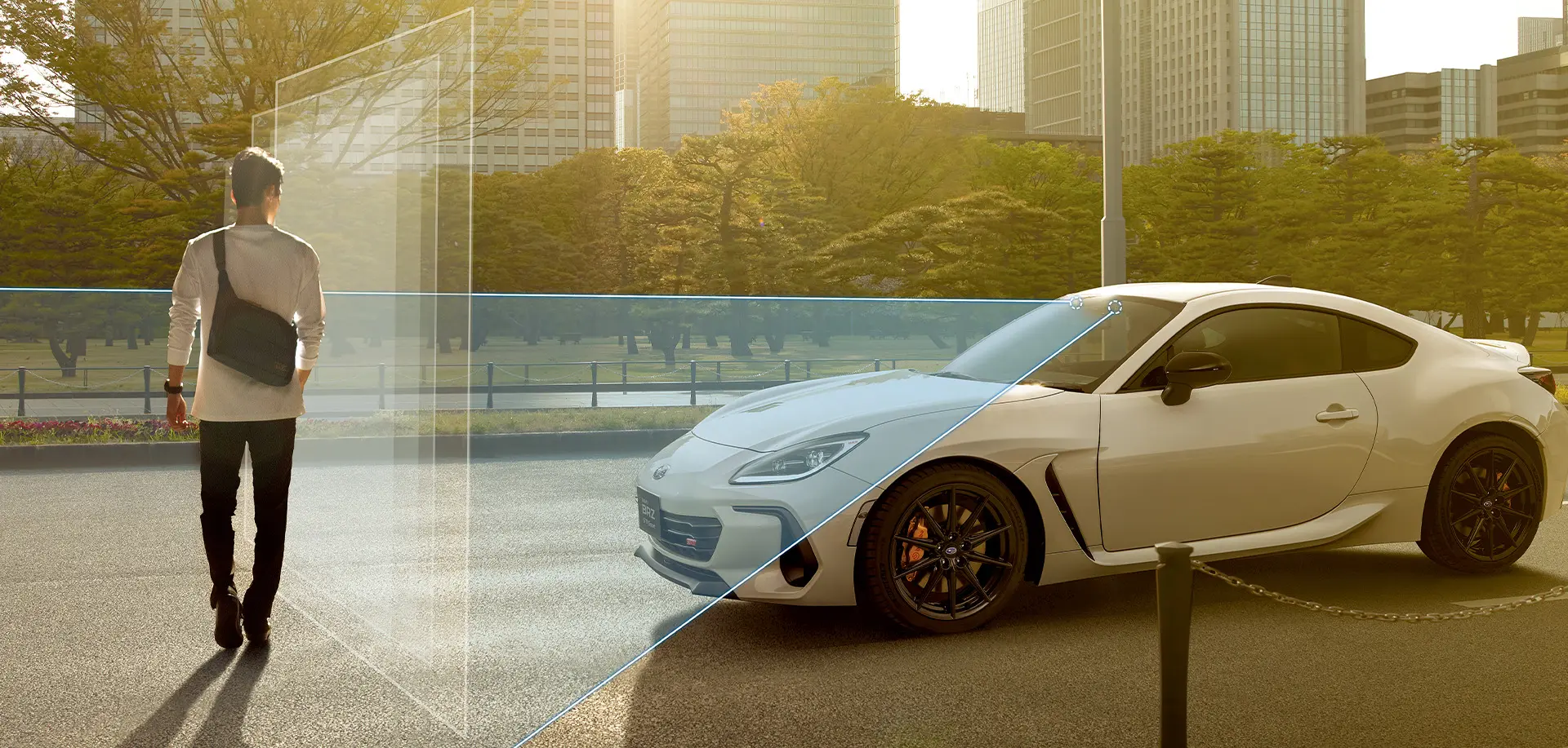 SUBARU BRZ 運転支援システム「アイサイト」作動イメージ