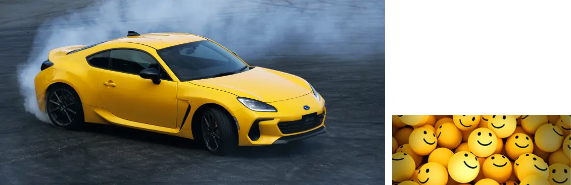 SUBARU BRZ Yellow Edition ドリフト走行イメージ