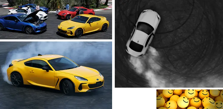SUBARU BRZ Yellow Edition ドリフト走行イメージ