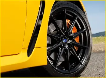 SUBARU BRZ Yellow Edition 18インチアルミホイール（マットブラック塗装）