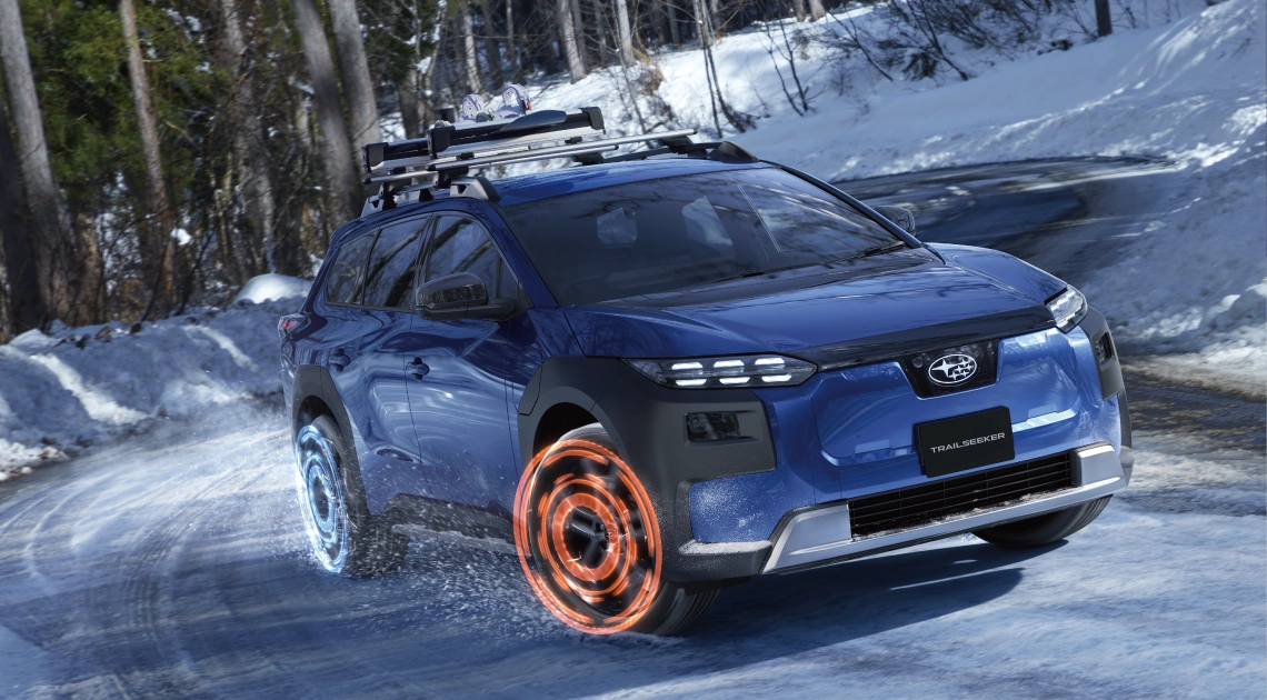 SUBARUならではの技術で、険しい道も乗り越えられる イメージ