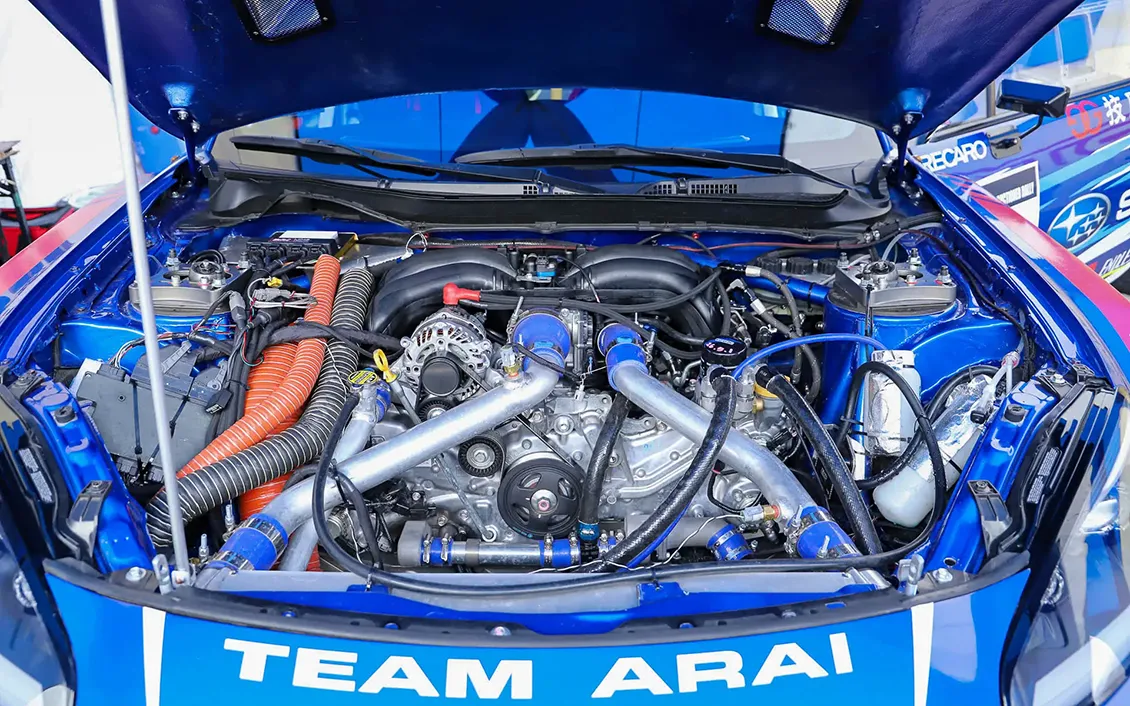 新井敏弘選手は現在もFA24エンジンにターボを搭載した「BRZ」ベースのラリーマシン「SUBARU Boxer Rally spec.Z」で全日本ラリーに参戦している