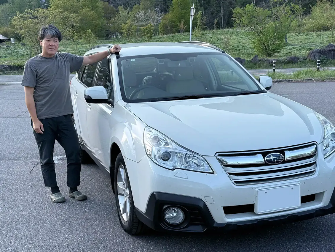 新しい愛車「レガシィ アウトバック」とともにこれからも雪山や山道をめぐっていく