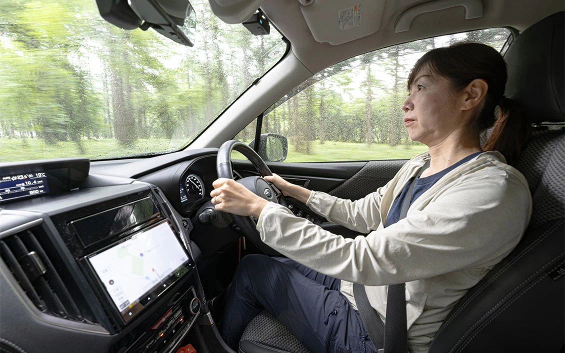 フォレスターを運転する喜多さん