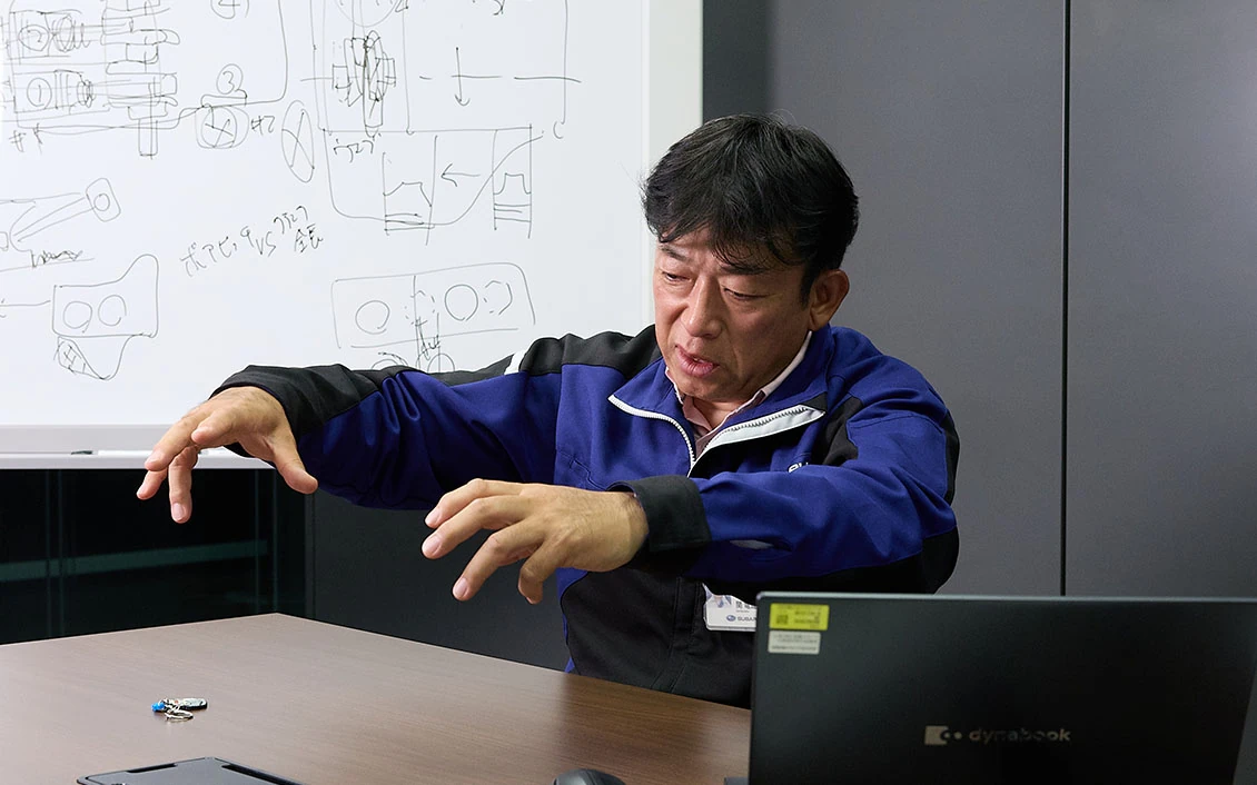 関さんが説明する様子