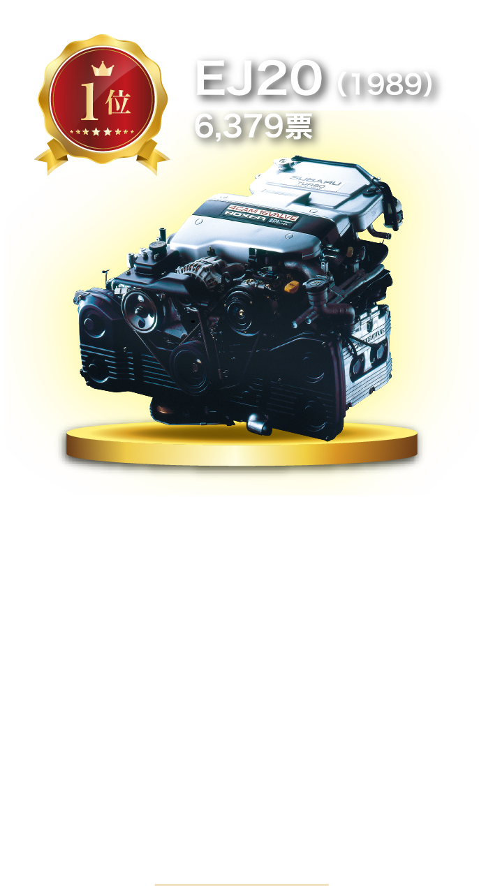 水平対向エンジンEJ20