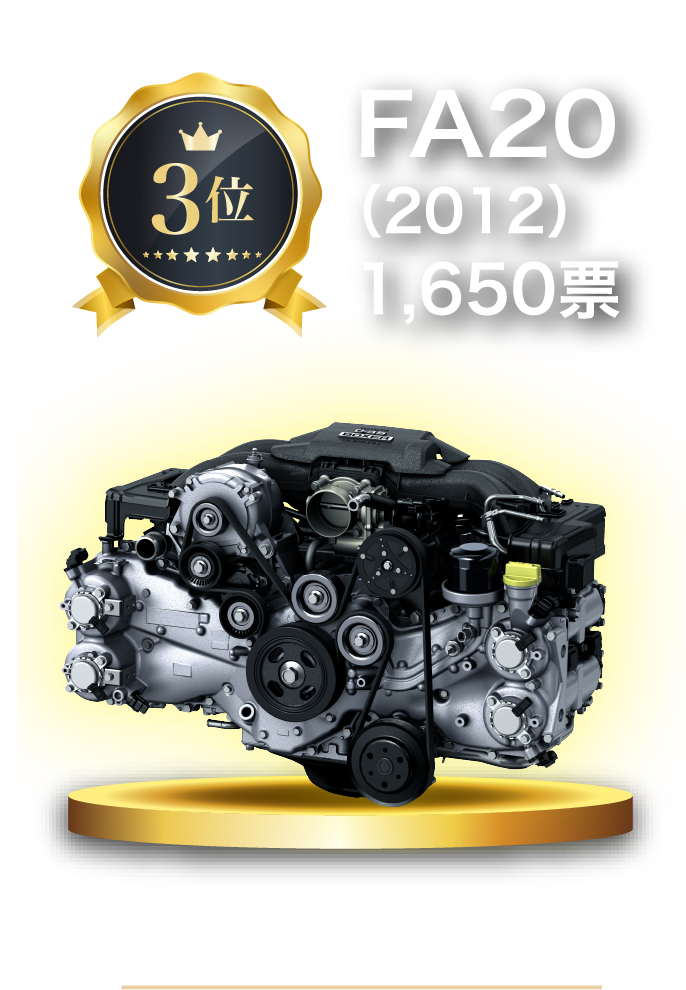 水平対向エンジンFA20