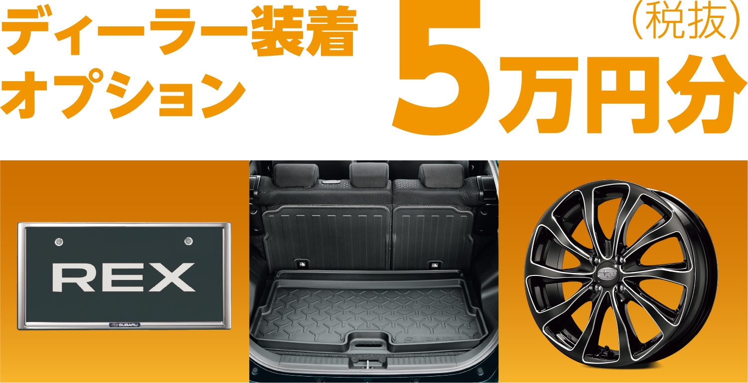 ディーラー装着オプション 5万円分（税抜）のビジュアル