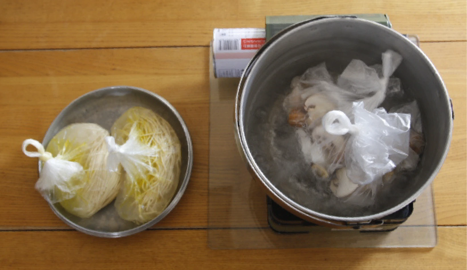 クリームパスタ 作り方①②