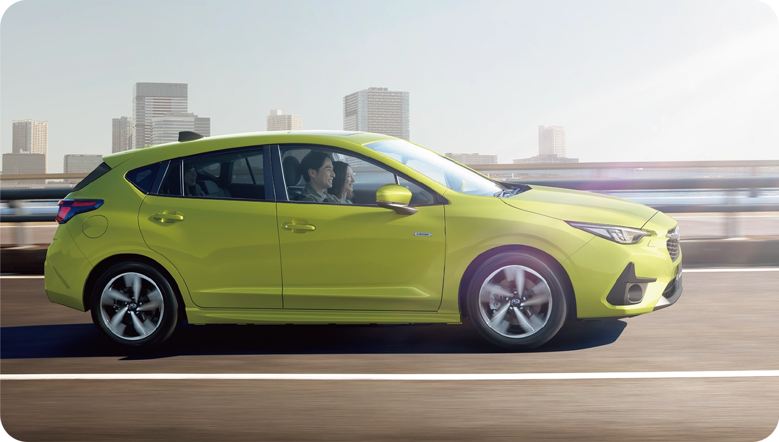 重量バランスに優れた独自の構造でさまざまな道を安定して走れる イメージ