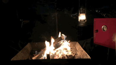 焚き火の動画