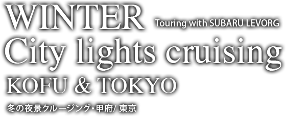 WINTER City causing KOGU & TOKYO  冬の夜景クルージング・甲府/東京