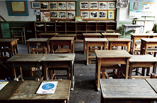 旧木沢小学校の教室