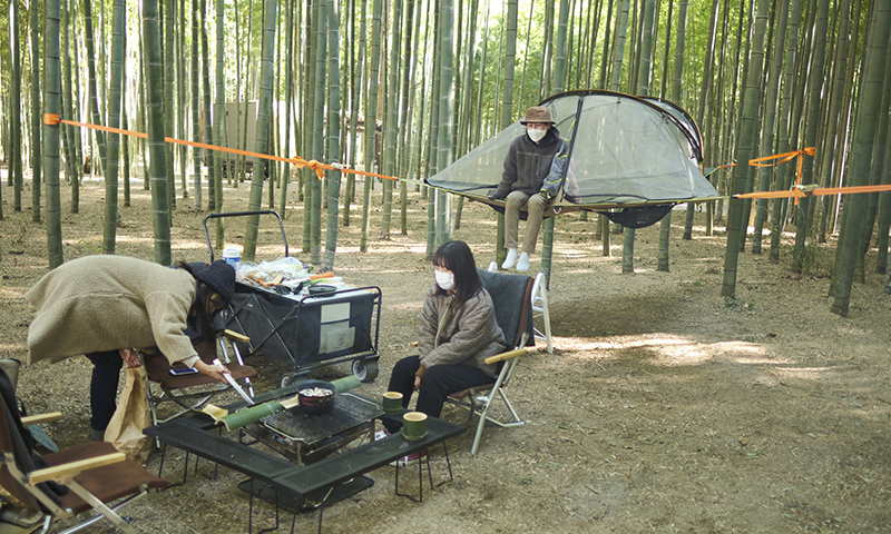 カートピア ツーリング 若竹の杜 若山農場の竹林でキャンプ | SUBARU