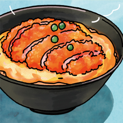 カートピア カツ丼のイラスト | SUBARU