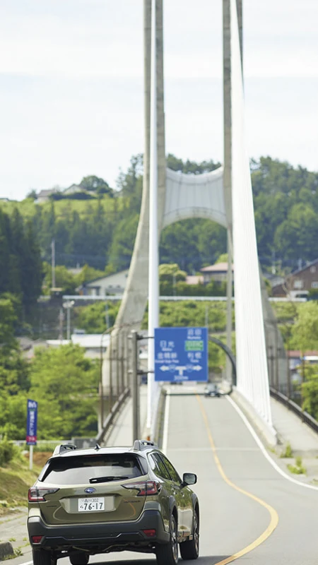 カートピア 尾瀬大橋とレガシィ アウトバック | SUBARU