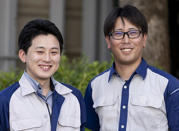 カートピア SUBARU技術本部の藤井さんと富岡さん | SUBARU