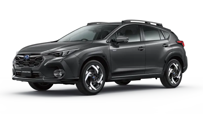 カートピア クロストレック(マグネタイトグレー・メタリック)をななめ前から見た画像 | SUBARU