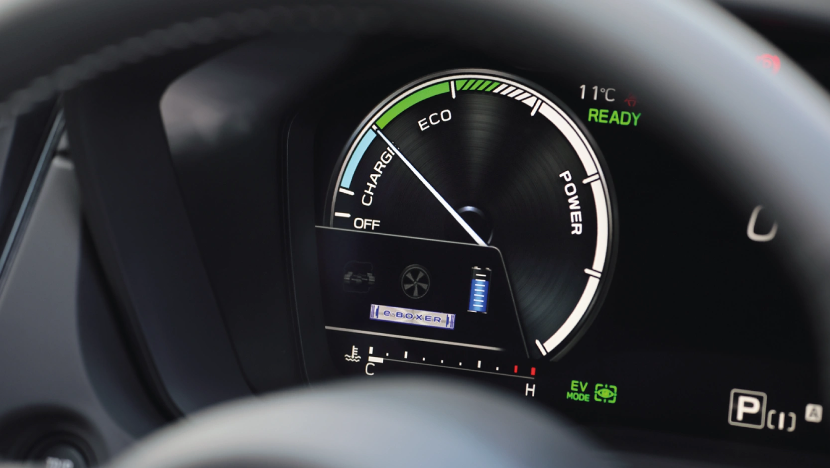 カートピア クロストレックPremium S:HEV EXのパワーメーター。 | SUBARU