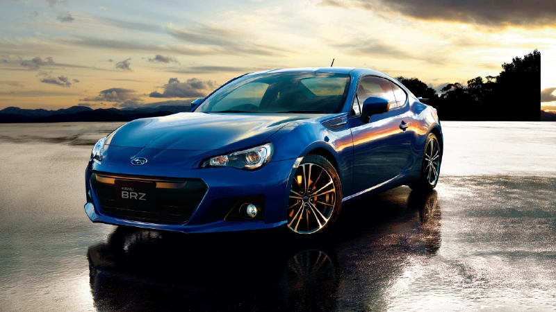 カートピア 初代SUBARU BRZの全体図。ボディカラーはWRブルー・マイカ。 | SUBARU
