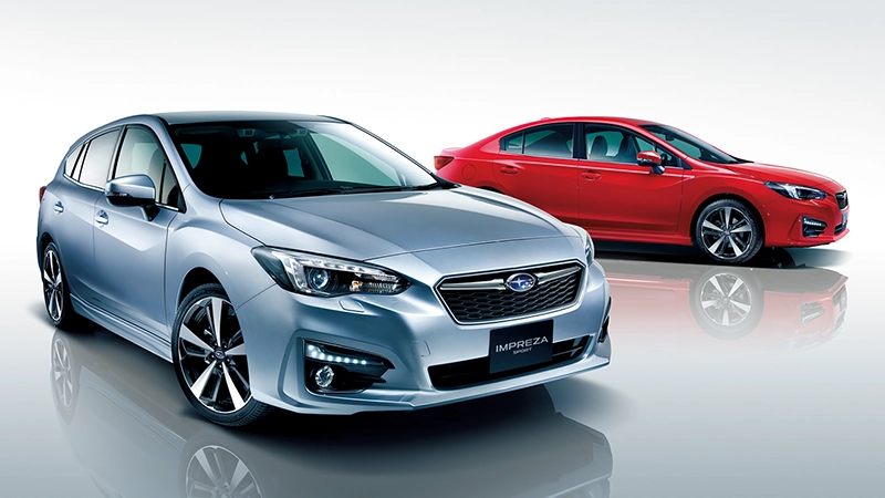 カートピア 5代目インプレッサスポーツとインプレッサG4の全体図。  | SUBARU