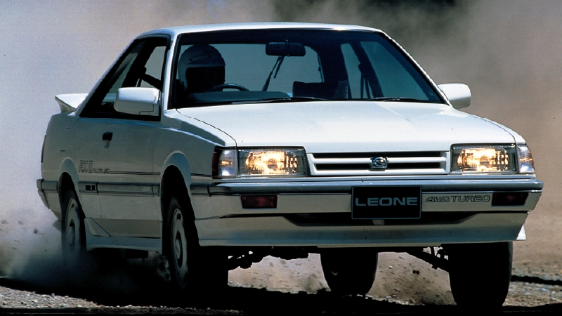 カートピア 1986年発売の3代目レオーネクーペ 4WD 3ドア RX/Ⅱ（EA82型 水平対向4気筒ターボ）。 | SUBARU